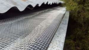 Mesh keeps debris out of the collection tank
