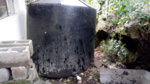 Unstable tank before improvements at Panimaquip