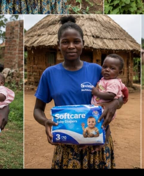 First Time Diapers for Rural Babies in Tororo