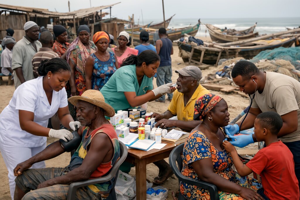 Treat 350 Fisherfolk Without Clinics