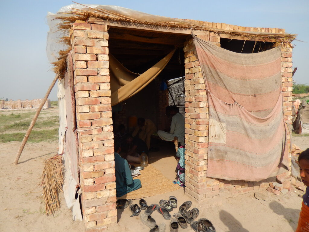 Families under unsafe and inadequate shelters