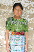 A scholarship recipient from San Juan Comalapa