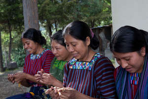 Kippot crocheters of San Marcos La Laguna