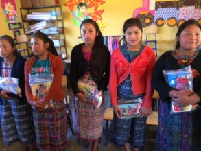 Scholarship recipients receive school supplies