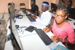 students learning - computer training