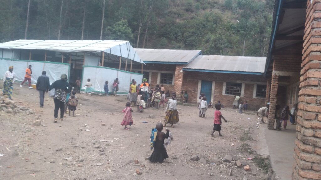 Feeding street children in Bukavu city.