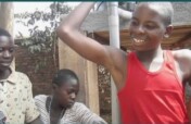 Feeding street children in Bukavu city.