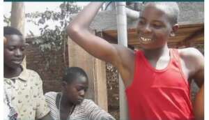 Feeding street children in Bukavu city.