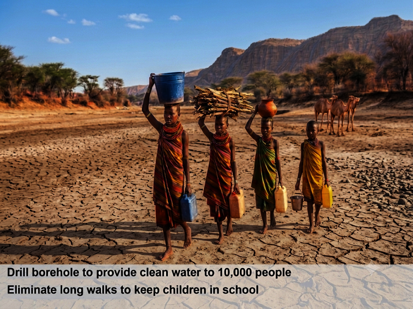 1 Borehole: Clean Water, 10,000 Lives Transformed
