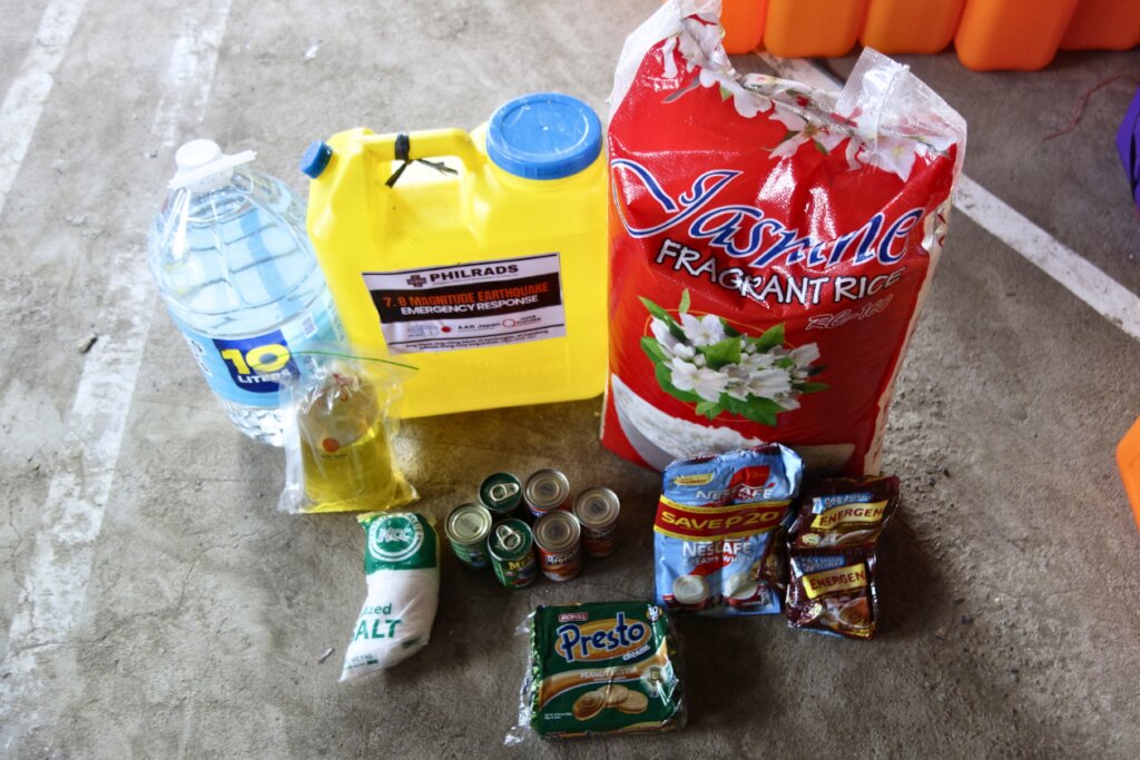 Relief supplies distributed