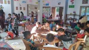 playing children