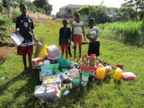 children with scholastic materials