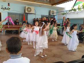 All the children dancing on Land Day