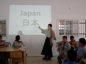 Yuhki Ohnogi, a visiting teacher from Japan