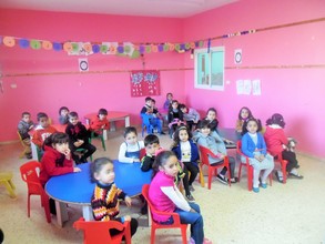 The children in one of the classes
