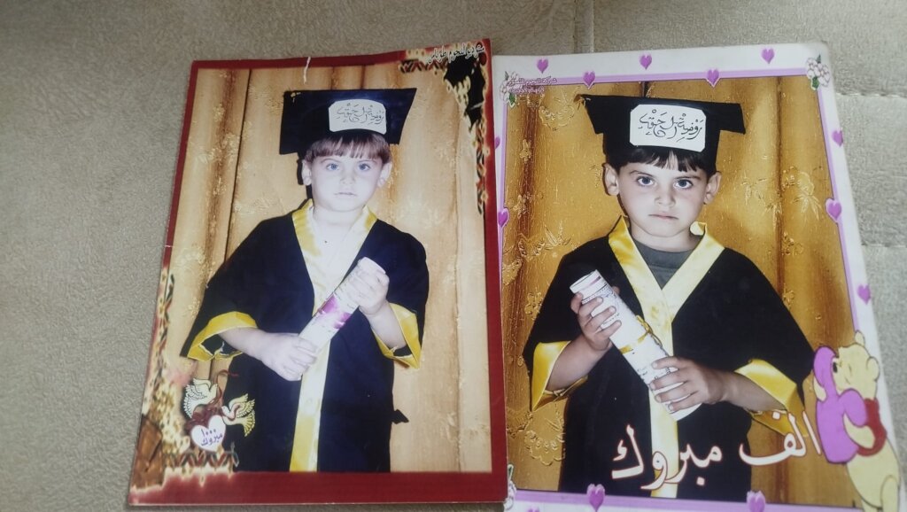Hamza during his early years at Al-Haq Kindergarte