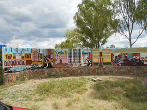 The last mural on our front wall by Shaka Ndovu