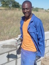 Senior Foster Dingane learned to lay brick