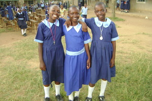 Picture showing beneficiary in Namberekeya primary