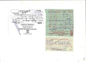 First project receipt showing expenses incured.