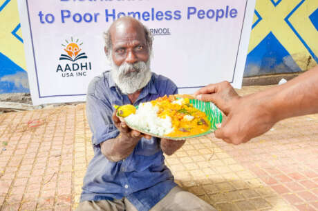 Donate Food for 50 Poor Homeless People in India