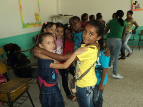 Children in recycling workshop