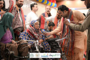 Woman Tricycle Recipient Speaks to Media