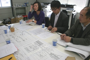 AfH architects and staff discuss plans