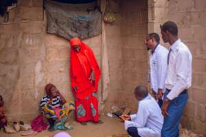 Mental health talks with displaced families