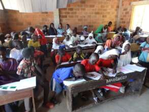Children attending a basic education class