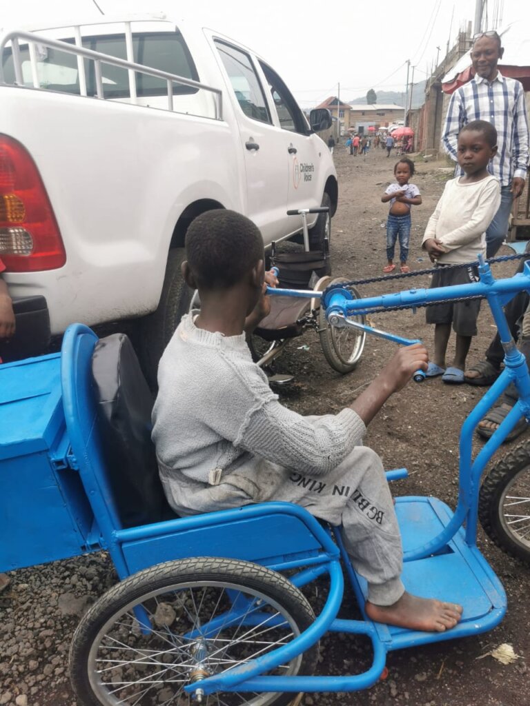 Send a disable child to school in DR Congo