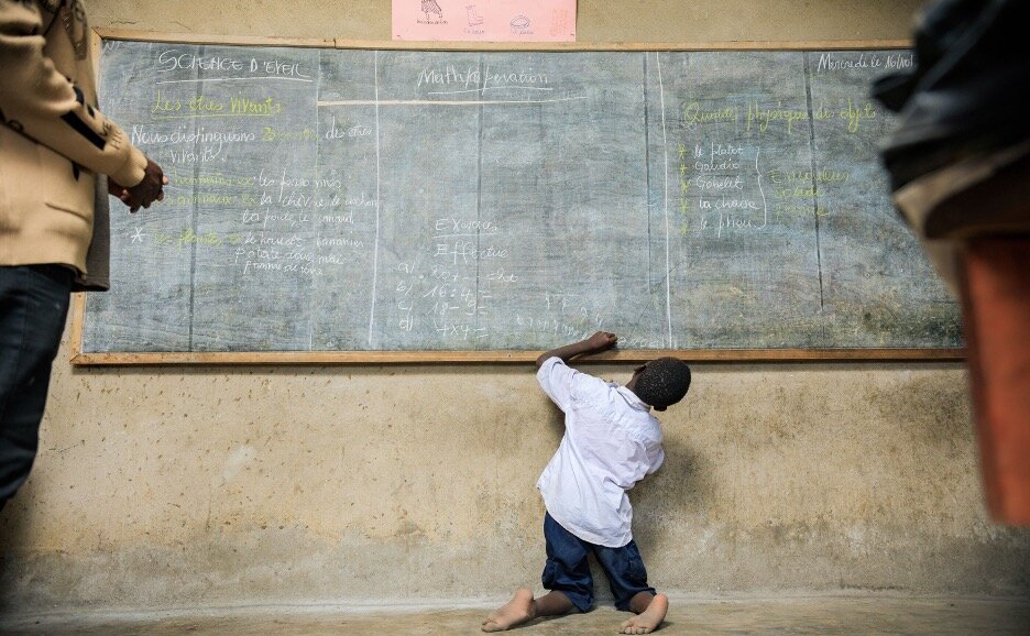 Send a disable child to school in DR Congo