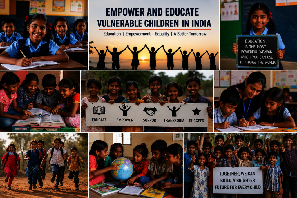 EMPOWER AND EDUCATE VULNERABLE CHILDREN IN INDIA