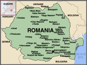 map of our help in Romania