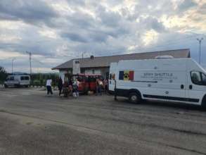 Spay Shuttle setting up for a Spayathon