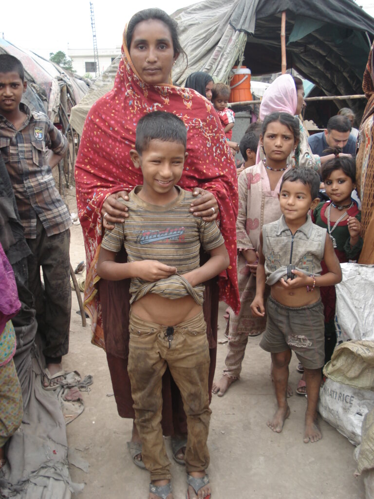 saba with her blind son