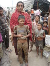 saba with her blind son