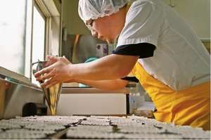 Mr. Nagashima hard at work in his new bakery
