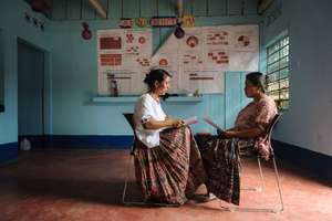 Women being trained to mediate land conflicts