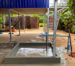 This well provides Mrs. T & family w/ clean water.