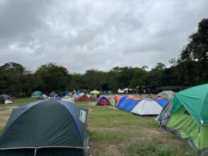 Tents in Parque del Este
