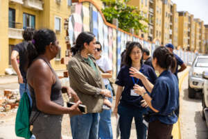 Peace Winds staff speak to locals in Venezuela