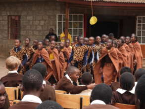 Dancing at a festival for the children