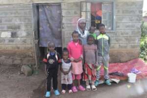 Home visit for one of the children from the school