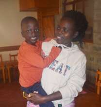 Boarding mother with an orphan boarding child