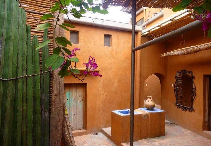 General view of the patio at Arquetopia Oaxaca