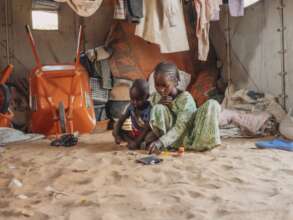 Childrens lament hunger in IDP Camp