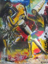 Dancing at the drum beat
