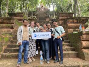Fulbright Researcher with English Teachers.