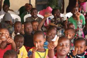 Local kids at the centre